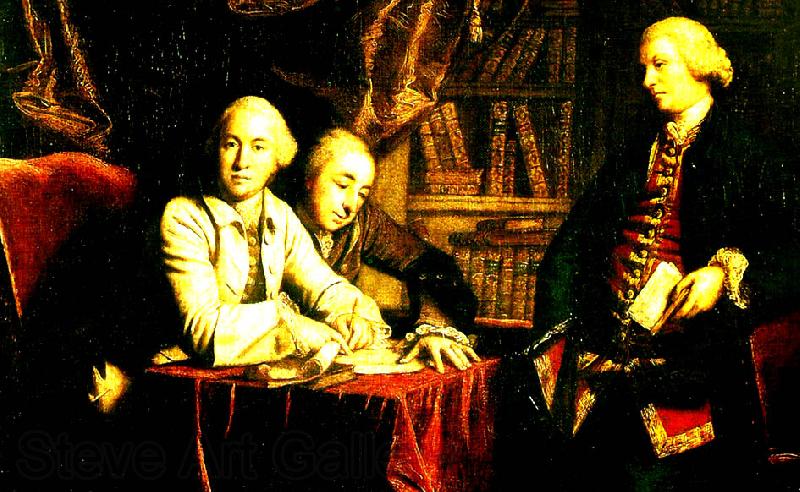 Sir Joshua Reynolds a, conversation Spain oil painting art